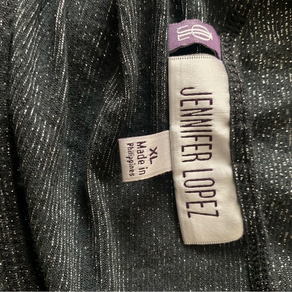 Pre Owned Women’s Jennifer Lopez J Lo Shimmering Blouse Tank Sz XL Club Night - Picture 5 of 5